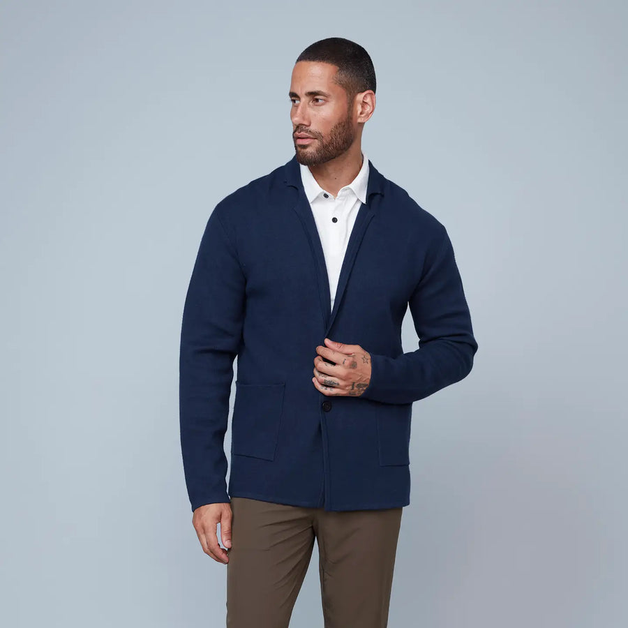 76MS384S L/S Blazer Sweater