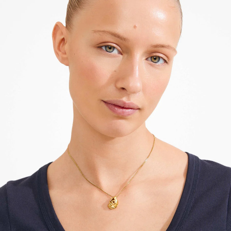 RIYAN recycled rose pendant necklace