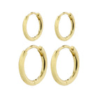 Ariella Recycled Hoop Earrings 2-in-1 Set