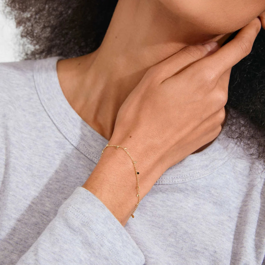BAYLEN recycled tiny coin bracelet
