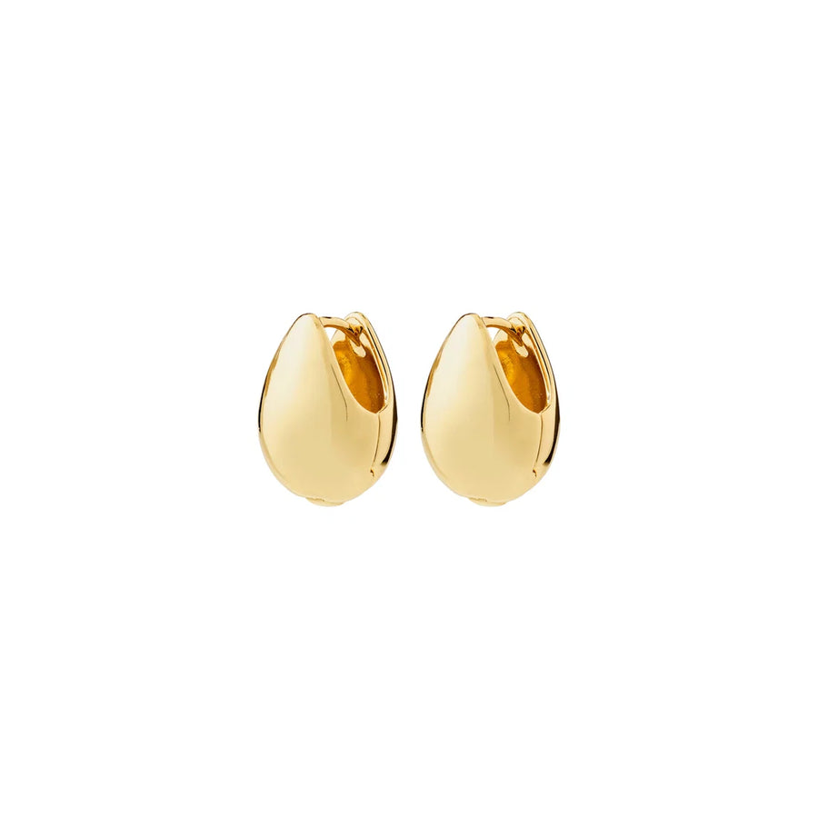 KAISYN recycled droplet hoop earrings