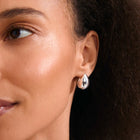 KAISYN recycled droplet hoop earrings
