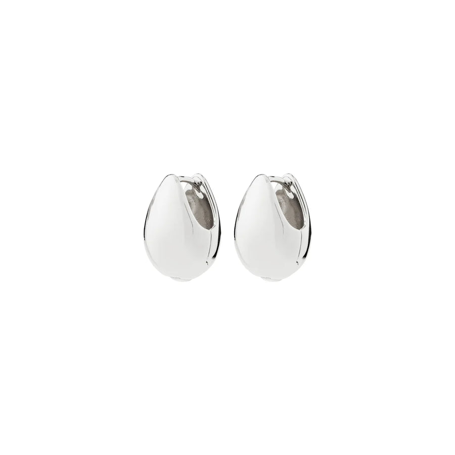 KAISYN recycled droplet hoop earrings