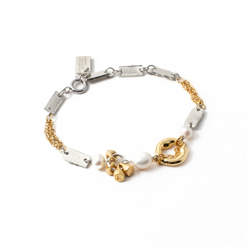 Larisa Silvery & Gold Bracelet