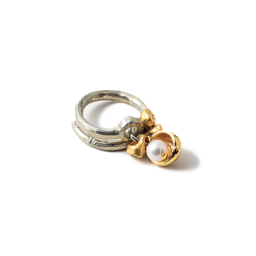 Regina Silvery & Gold Ring