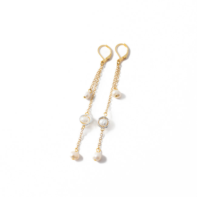 Lynda Silvery & Gold Earrings