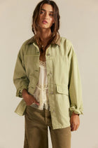 We The Free Lemon Denim Jacket Sage