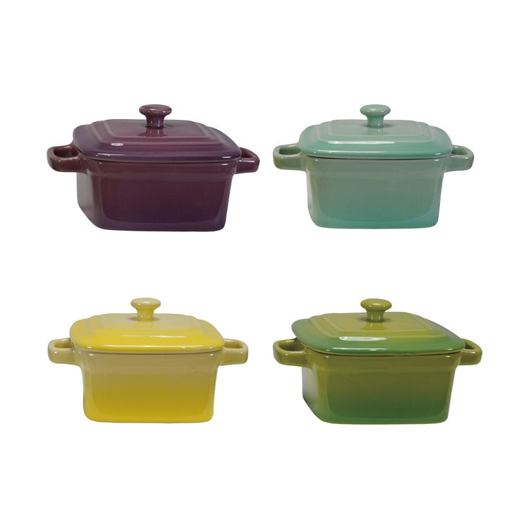 Stoneware Mini Baker w Lid