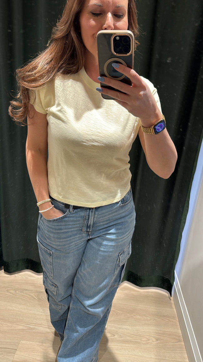 Modern Slub Tee Pineapple