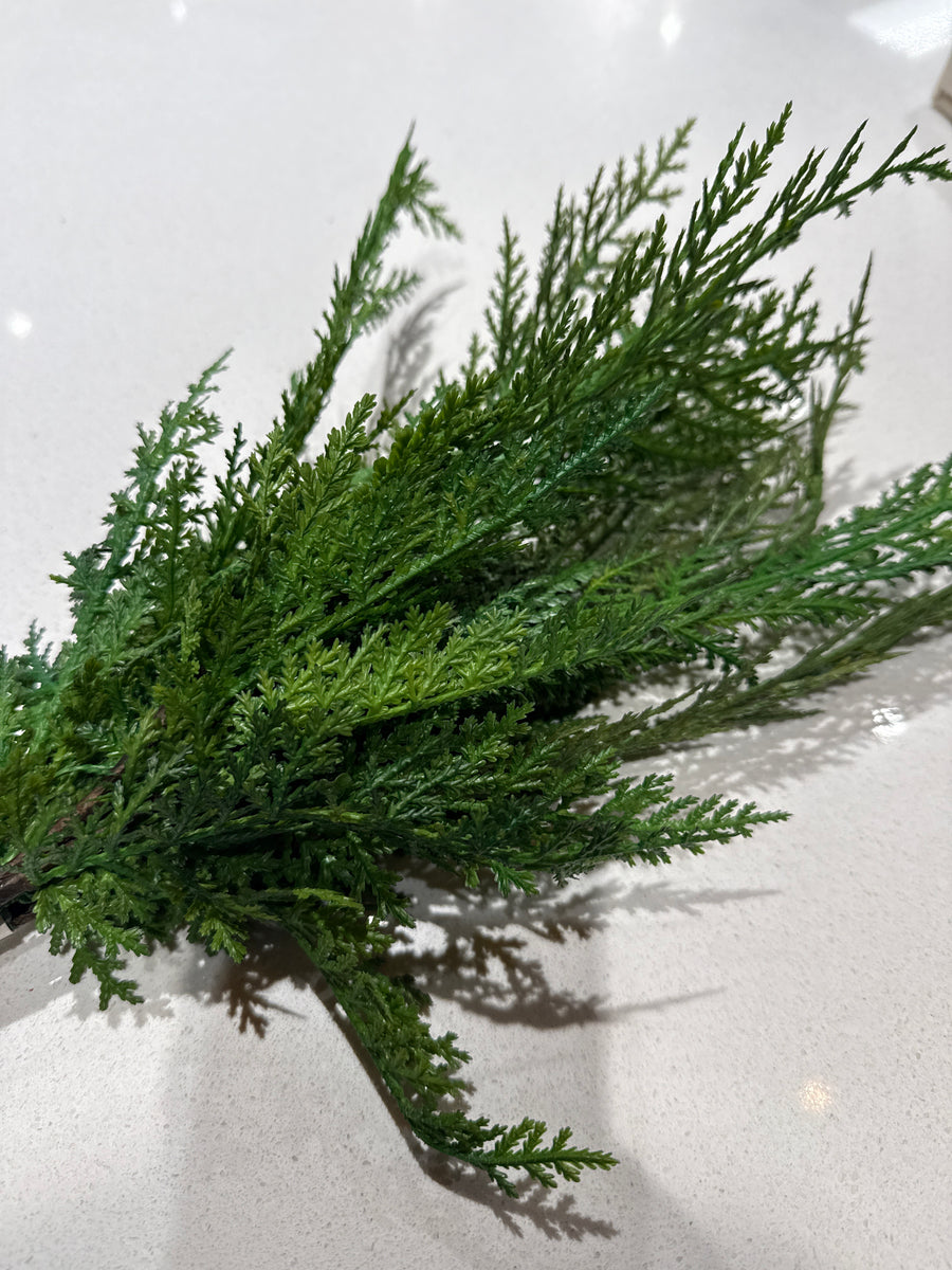 81698 19" Fresh Touch Dark Green Spruce Branch