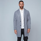 76MJ805S Long Sleeve Coat - Grey Melange