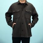 76MW214S Overshirt - Dark Mocha Melange