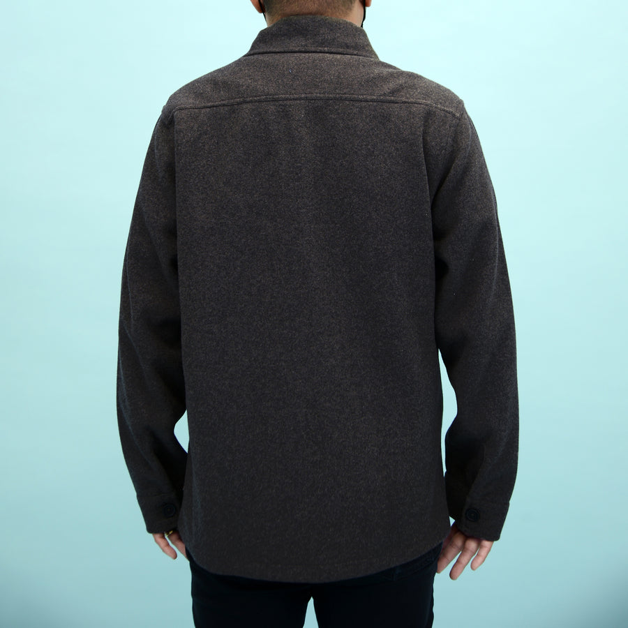 76MW214S Overshirt - Dark Mocha Melange