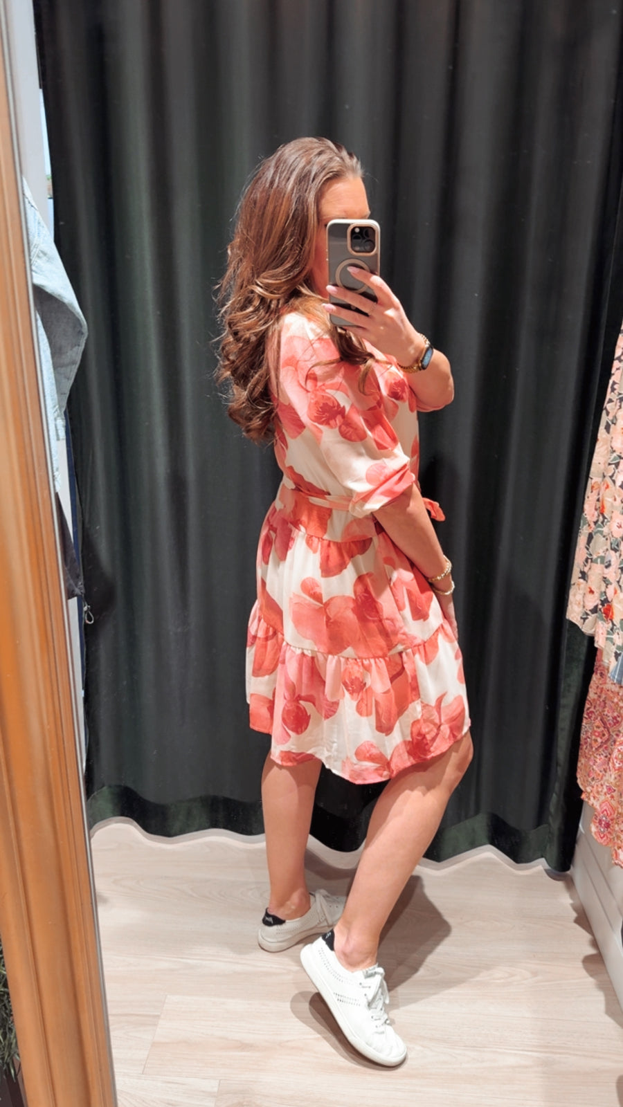2722507 T Tiered Belted Dress