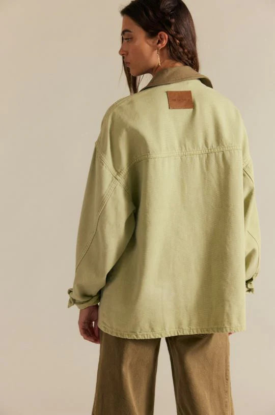 We The Free Lemon Denim Jacket Sage