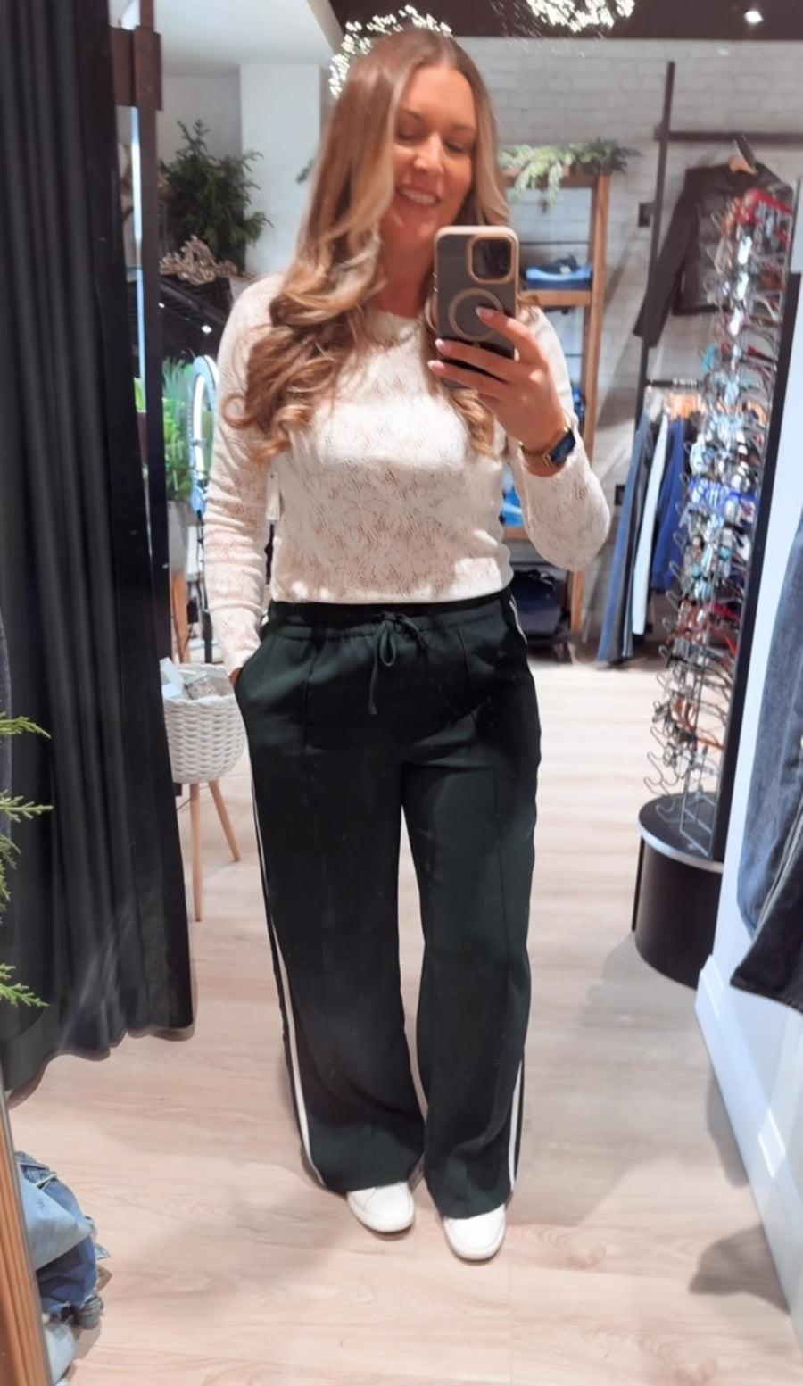 Saunder Track Pant Garland Green