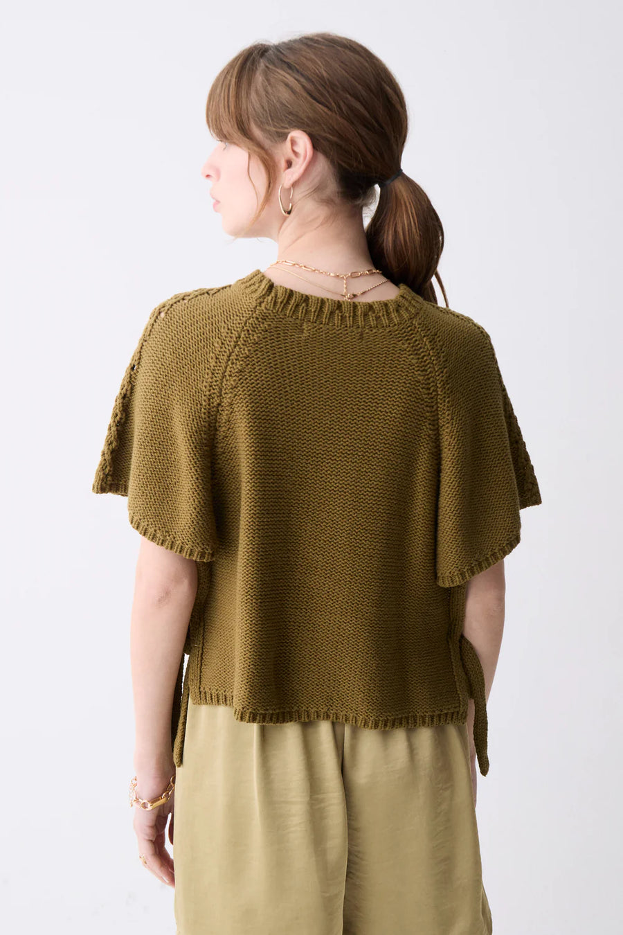 Dinis Knit Top- Army