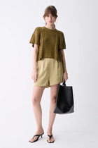Dinis Knit Top- Army