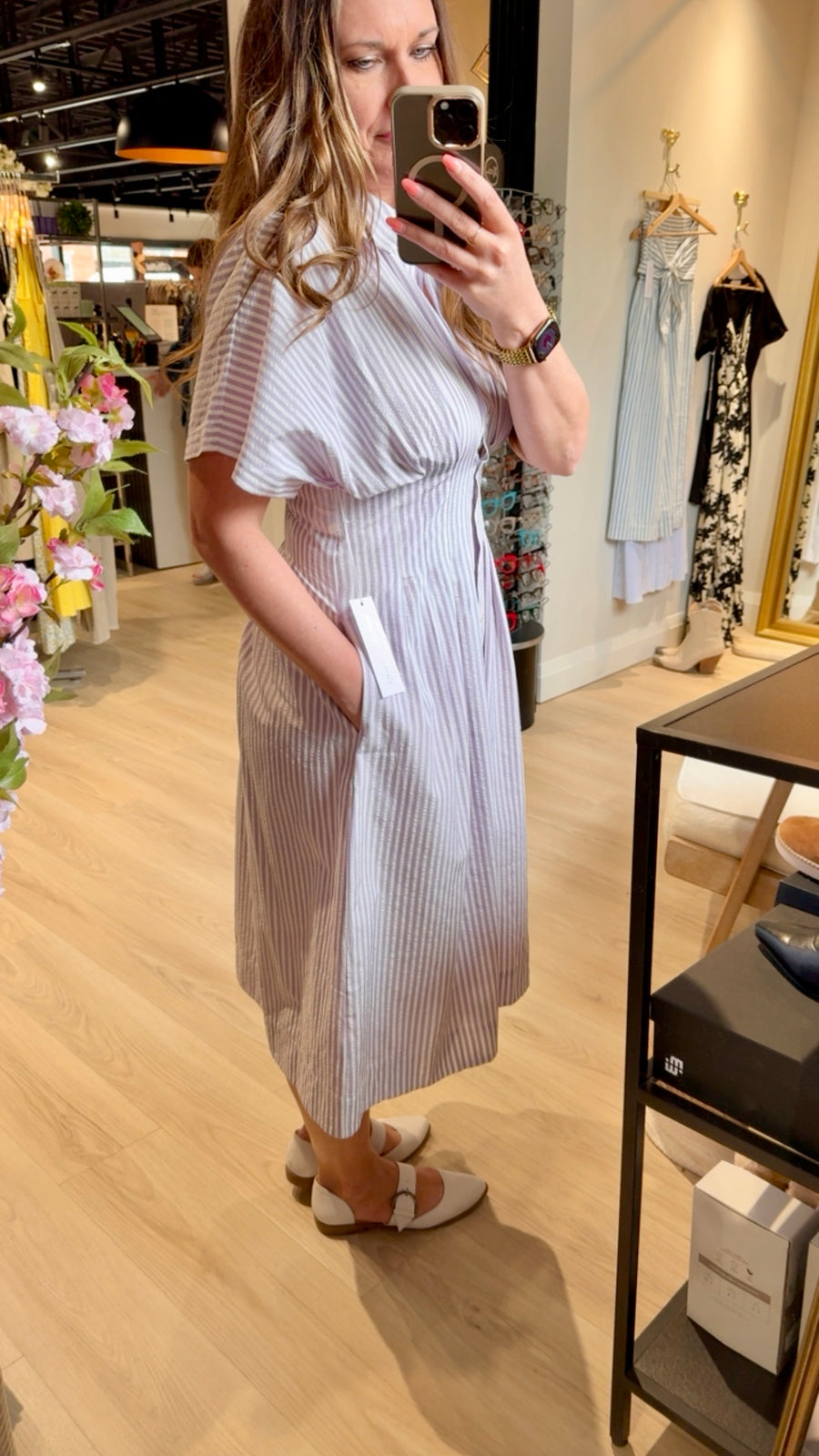 Maude Waist Detail Shirtdress
