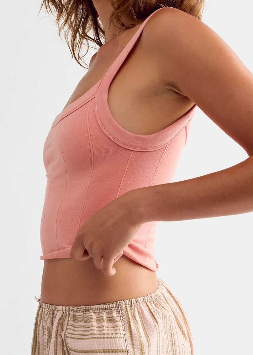 So Soft Seamless Modal Top Coral