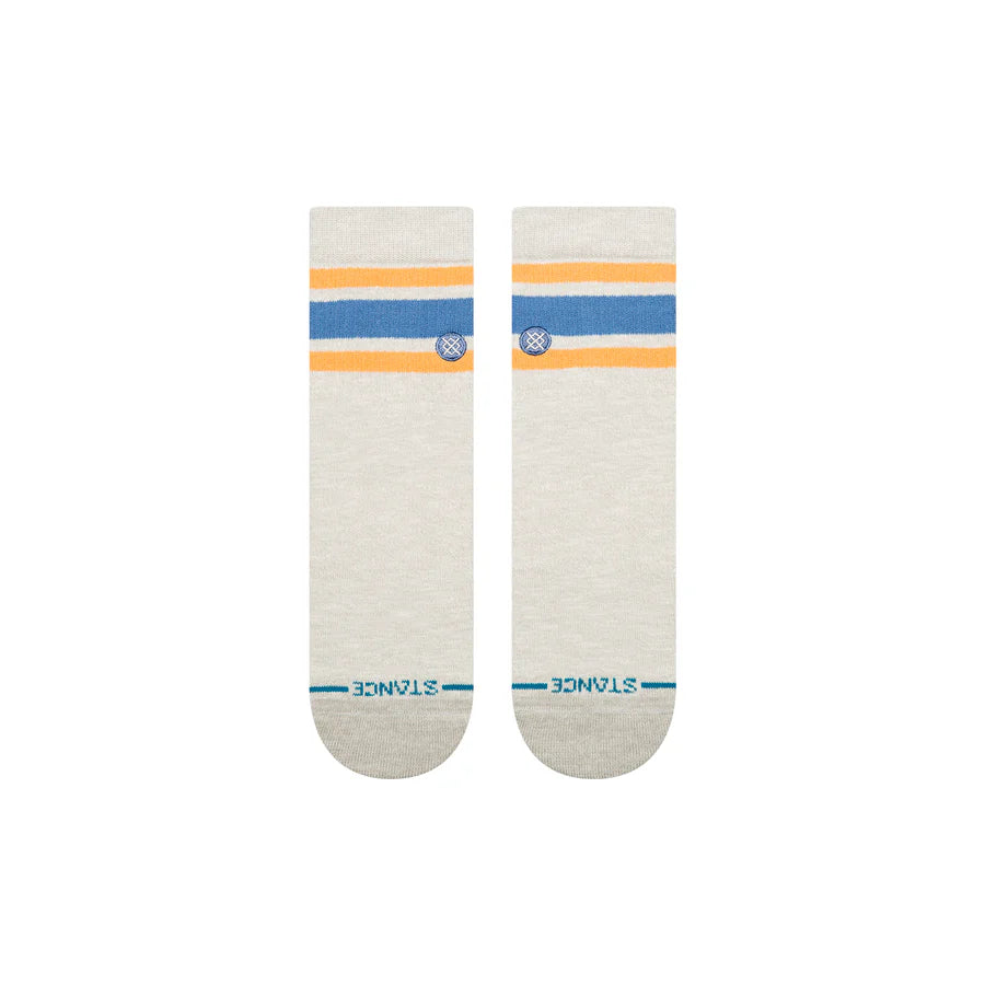 Boyd Slub Quarter Sock Heather Grey