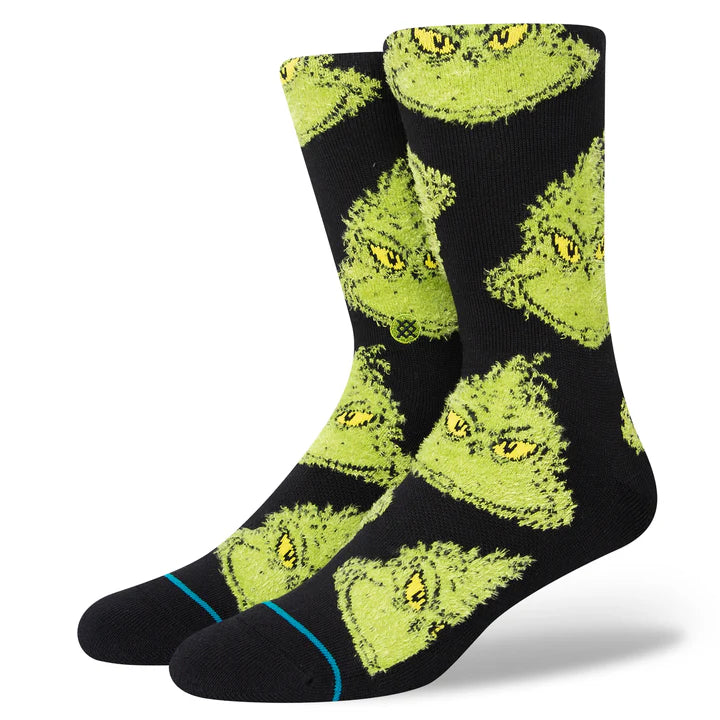 The Grinch x Stance Mean One Crew Socks