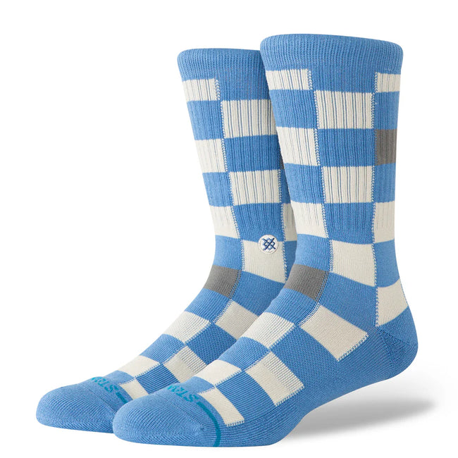 Chef Check Crew Capri Blue