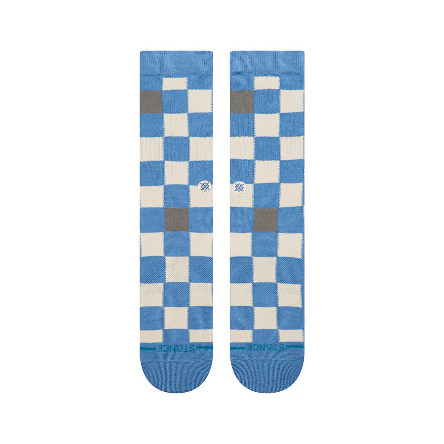 Chef Check Crew Capri Blue
