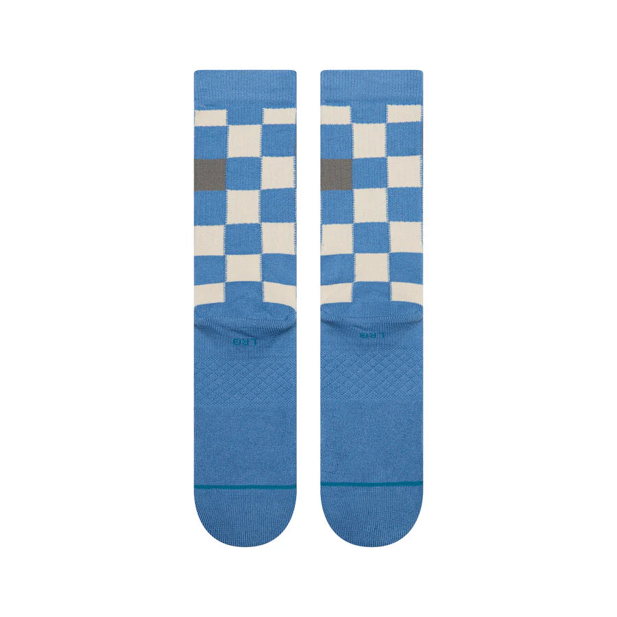 Chef Check Crew Capri Blue