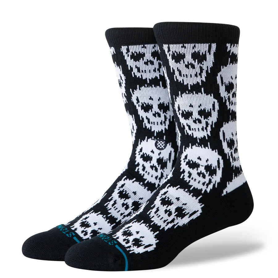 Static Skull Crew Socks