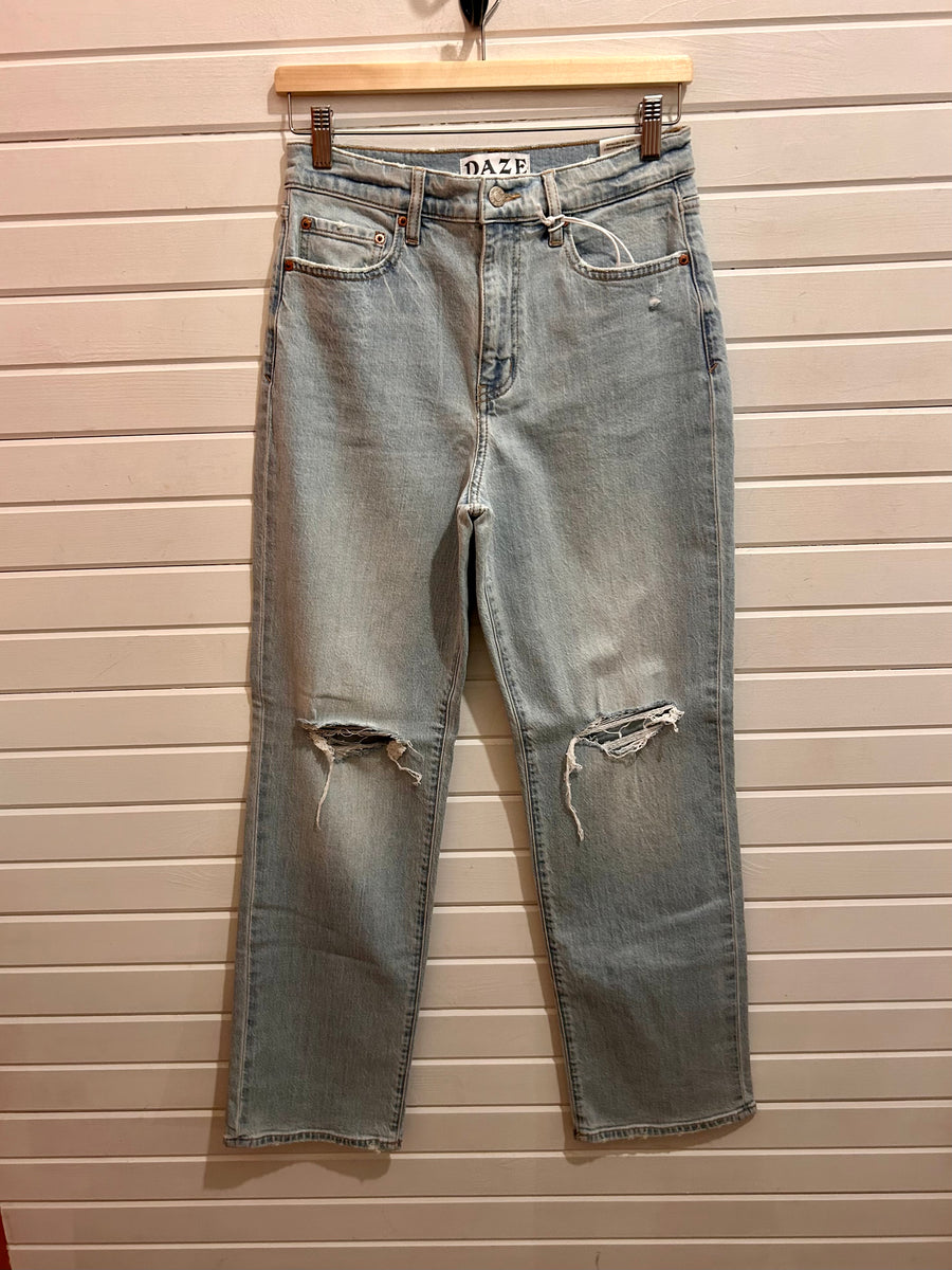 Sundaze High Rise Vintage Straight Jeans - First Sight