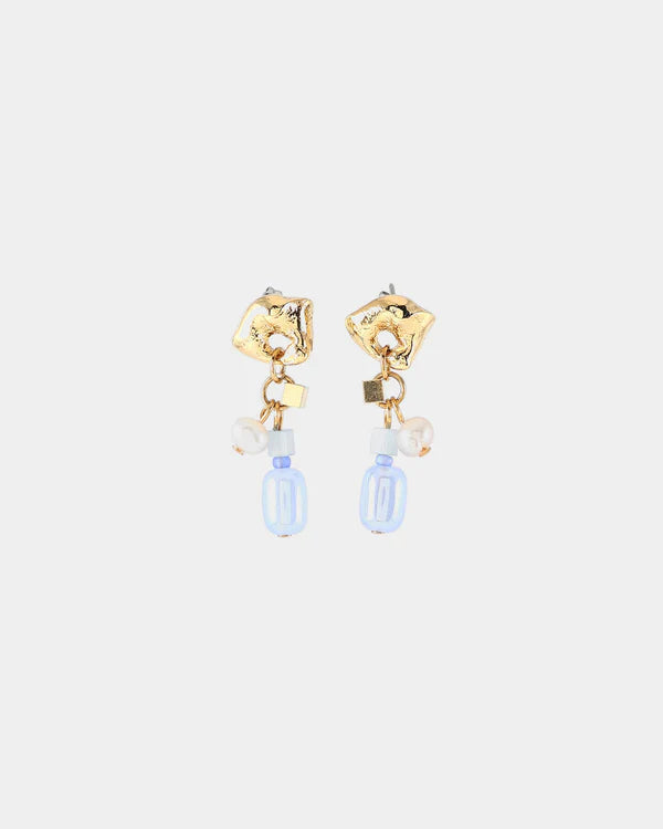 Fragma Earrings Blue Aura