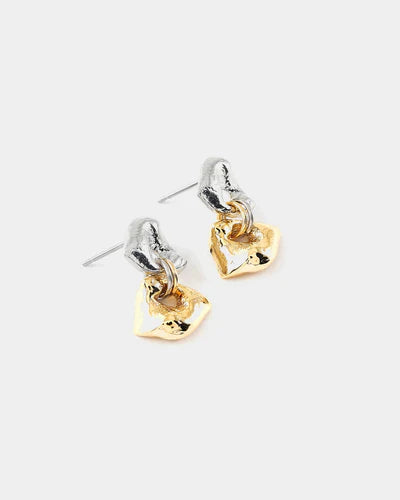 Fluvi Earrings Two tone