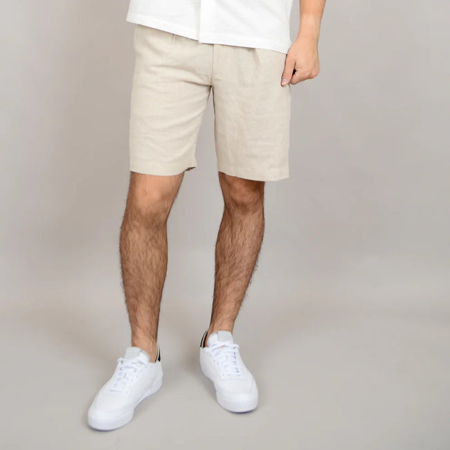 41MW507S Linen Shorts Natural