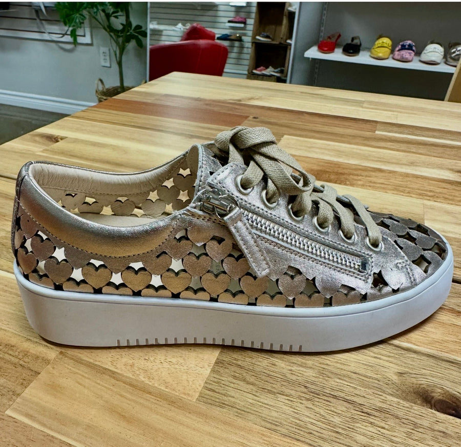 Platino Champagne Hearts - White Sole
