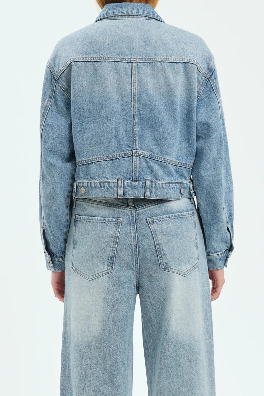 Bestie Cropped Denim Jacket- Caught Up