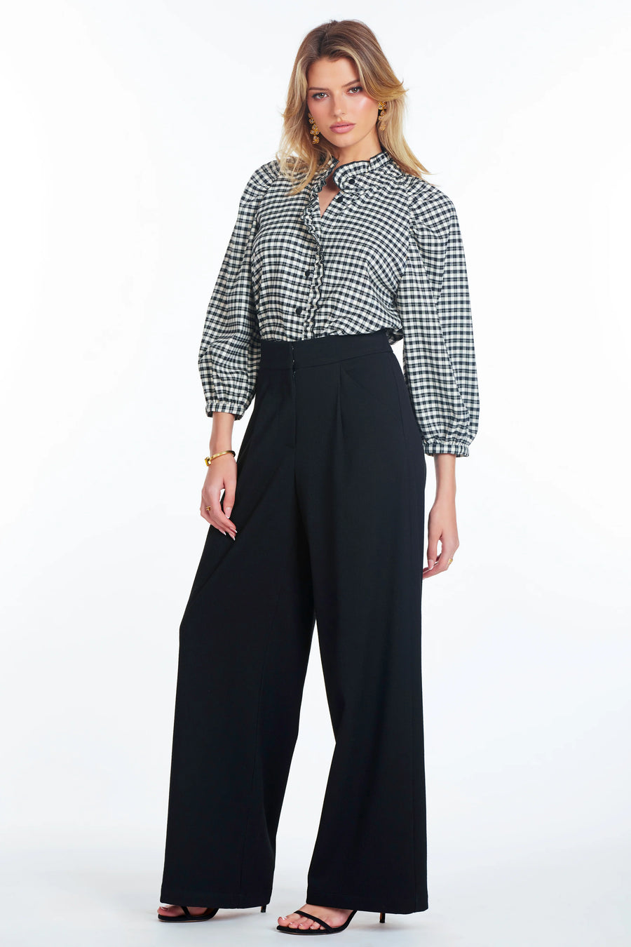 Sisley Plaid Blouse