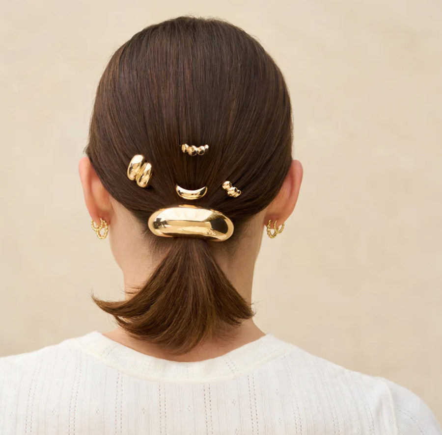 Gold Metal Pony Pins Set of 3