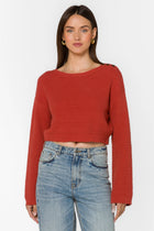 Carla Burnt Coral Sweater