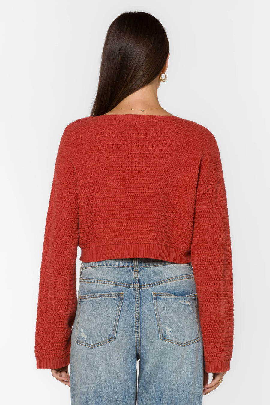 Carla Burnt Coral Sweater