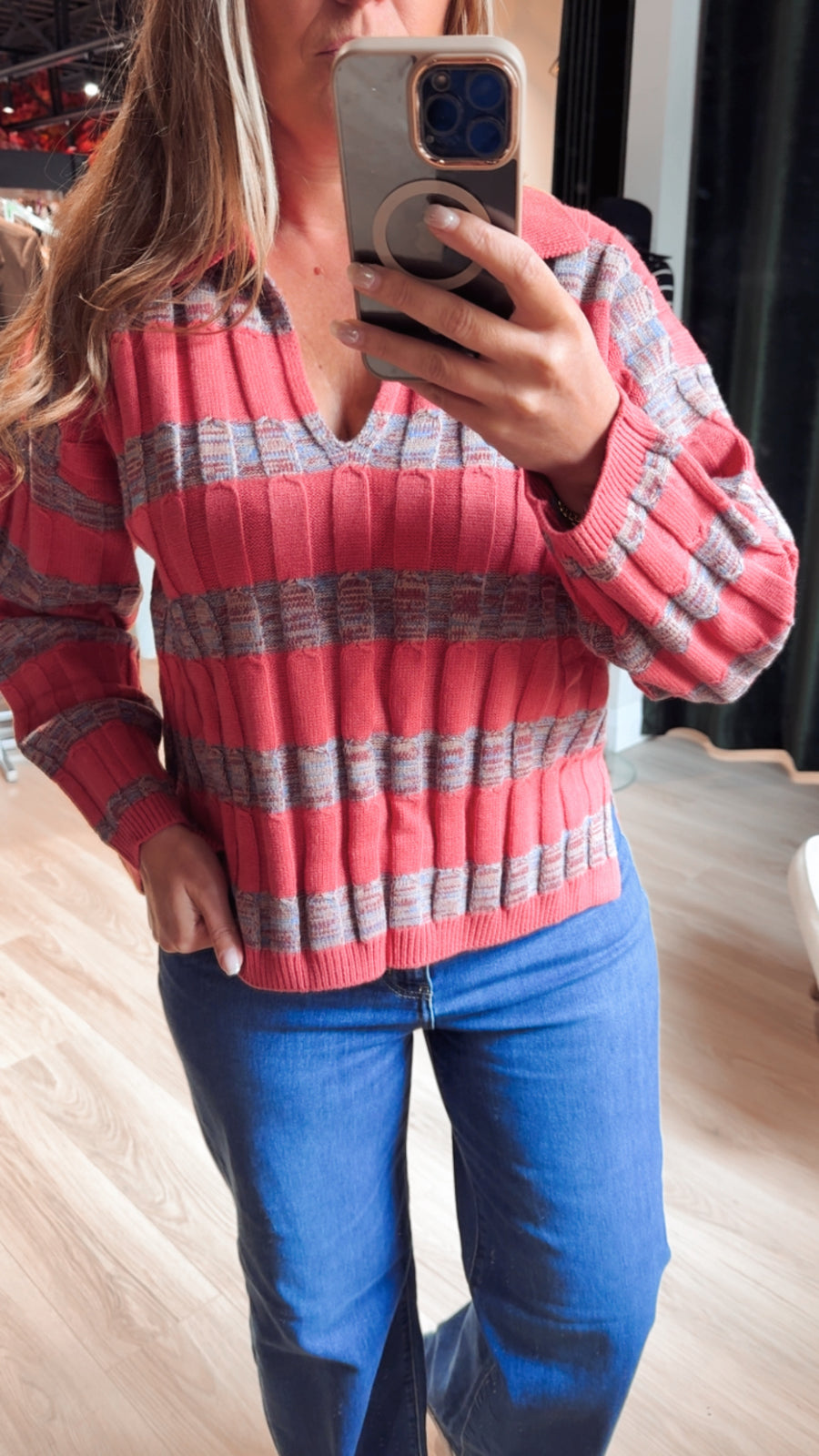 41272A Pink Sweater