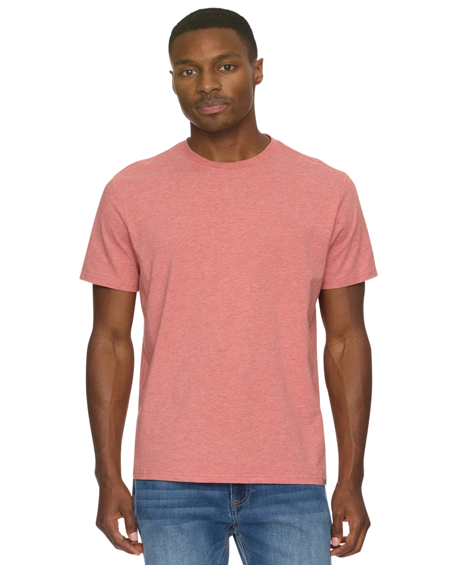 Essential Stretch Comfort Crewneck Tee Coral Heather
