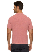 Red CORESW467 Gaffney SS Acid Wash Sweater Polo