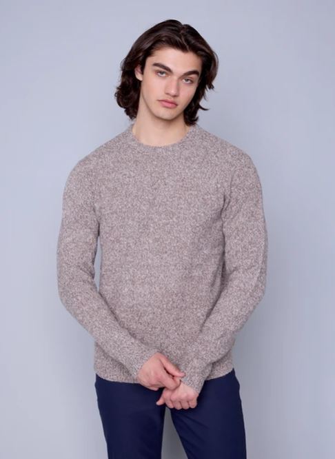 76MS330S Crewneck Sweater - Grey Melange