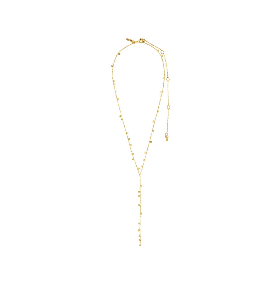 BAYLEN recycled tiny coins y-necklace
