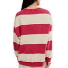Classic Stripe Crew Wide in Cherry
