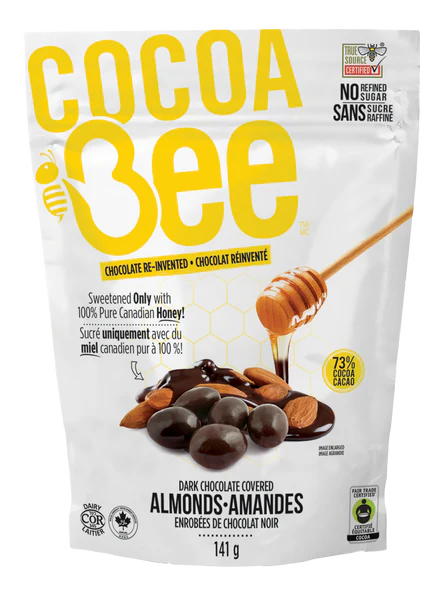 COCOABEE™ 73% Dark Chocolate Covered Almonds