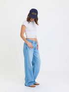 2k Mid Rise Relaxed Baggy Pant in Pulse