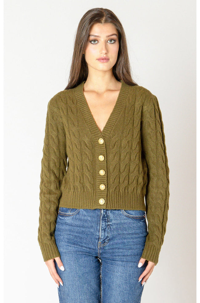 2627259 T Cable Knit Cardigan