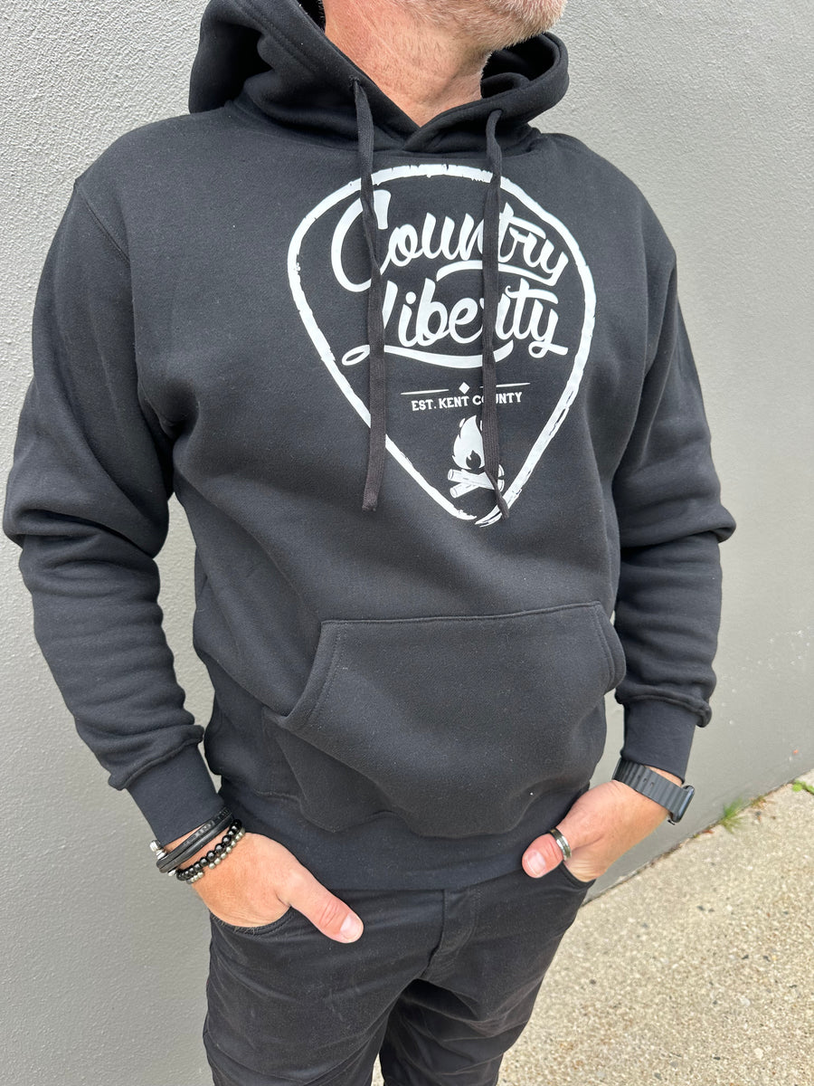 Country Liberty Black Hoodie